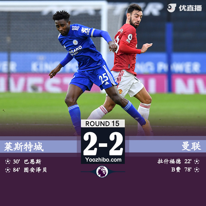 莱斯特城2-2<a href=/zuqiuzhoubian/manlian/ target=_blank class=infotextkey>曼联</a>